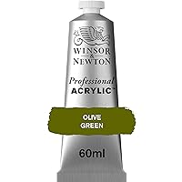 Winsor & Newton Professional Acrylic Paint, 60ml (2-oz) Tube, Olive Green