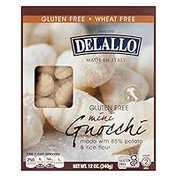 DeLallo Gluten Free Potato & Rice Mini Gnocchi, 12oz Box, 6-Pack