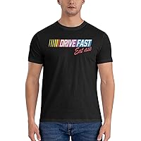 Drive Fast Eat Ass Cotton Man's Soft Shirts Shirt Tee