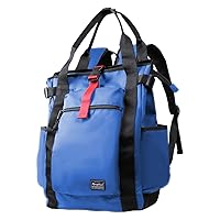 Unisex Laptop Tote Backpack Convertible Lightweight Nylon Water-Resistant Everyday Shoulder Tote bag Backpack with Water Bottle Pocket Work Travel, Royal Blue