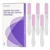 femometer FSH Menopause Test, Fertility Test Highly Sensitive FSH Test Strips, Help Understand Your Ovarian Reserve, Determine Your Fertility and Detect Menopause, Includes 5 FSH Test Sticks