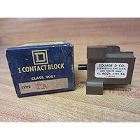 Square D 9001-TA Contact Block with Push Button 600VAC ! WOW !