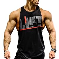 Lift Men's Bodybuilding Gym Tank Tops Workout Stringer Sleeveless Shirts Vest Cotton
