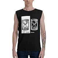 Unus Annus Men's Cotton Sleeveless O-Neck T-Shirts Quick Dry Muscle Swim Beach Tank Tops