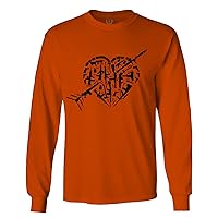 VICES AND VIRTUES Second Amendment American Rights Heart USA Long Sleeve Men's