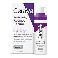 Anti Aging Retinol Serum | Cream Serum for Smoothing Fine Lines and Skin Brightening | With Retinol, Hyaluronic Acid, Niacinamide, and Ceramides | 1 Ounce
