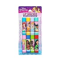 Disney Princess Flavored Lip Balm Party Pack 8 Count, Clear, For Kids
