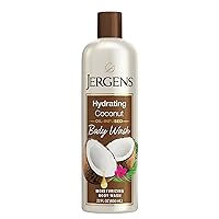 Jergens Hydrating Coconut Body Wash, Daily Moisturizing Skin Cleanser, Paraben Free, 22 Ounces, Infused with Coconut Oil, pH Balanced, Dye Free, Dermatologist Tested Jergens Hydrating Coconut Body Wash, Daily Moisturizing Skin Cleanser, Paraben Free, 22 Ounces, Infused with Coconut Oil, pH Balanced, Dye Free, Dermatologist Tested