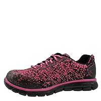 Skechers Women's Sure Track Flinser Alloy Toe Sneakers Black/Pink 6.5