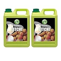 Possmei Litchi Flavored Syrup, 5.5 Pound Plastic Jar 2 Pack