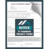 Notice To Terminate Tenancy Forms: Landlord Notice For Tenant To Vacate Premises | Landlord Forms | 50 Forms | Letter To Pay Rent Or Quit | 100 Pages, Single-Sided