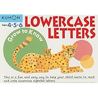 Kumon Grow-To-Know: Lowercase Letters (Grow to Know Workbooks) Kumon Grow-To-Know: Lowercase Letters (Grow to Know Workbooks) Paperback