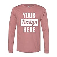 INK STITCH Unisex 3501 Design Your Own Printing Logo Images Texts Long Sleeve Tees