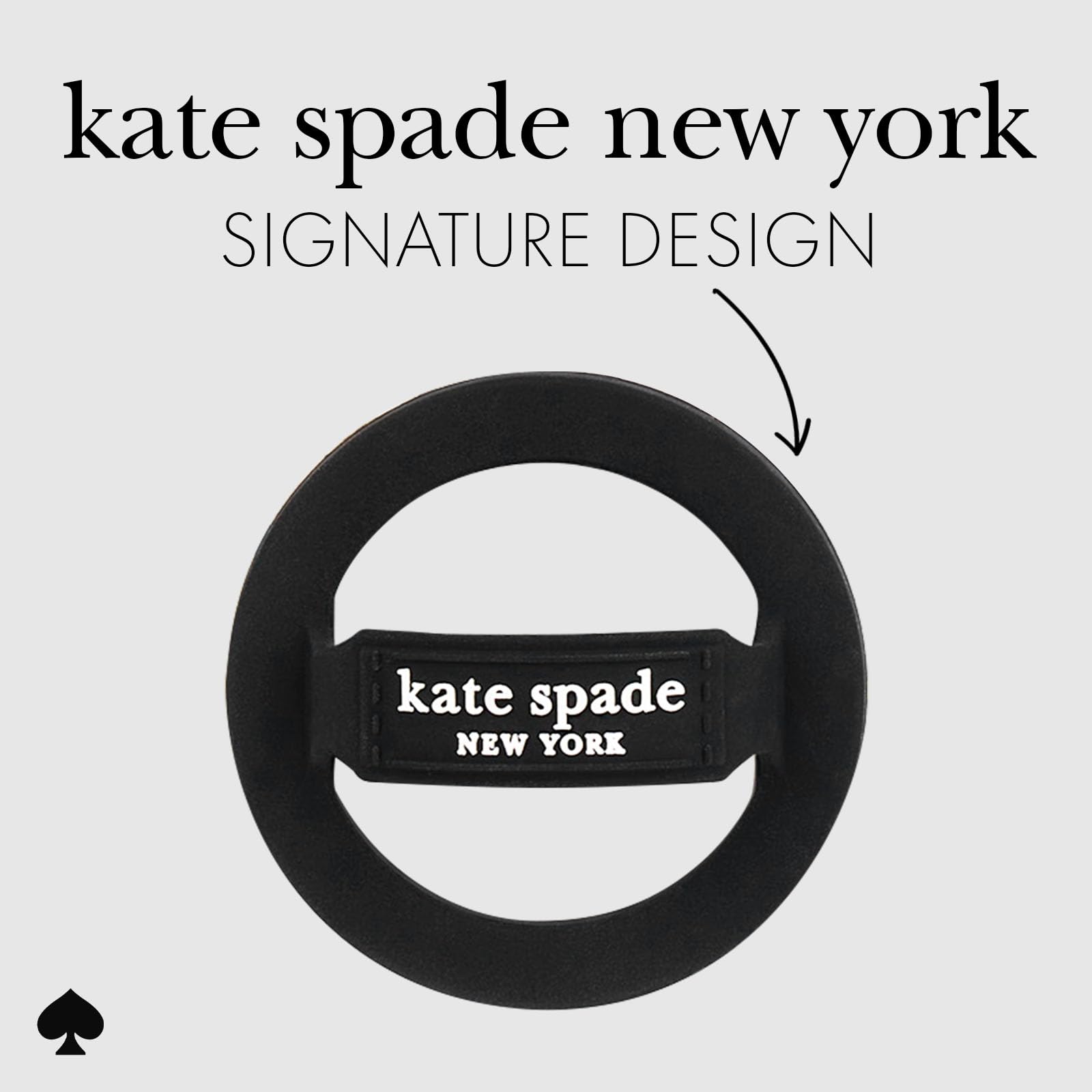 Kate Spade New York Magnetic Phone Loop Grip - Removable and Collapsible - Black