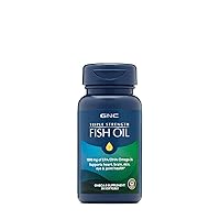 GNC Triple Strength Omega 3 Fish Oil 1000mg, 30 Count, Supports Joint, Skin, Eye, and Heart Health