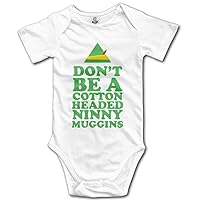 Don't Be A Cotton Headed Ninny Muggins Infant Girls Cute Baby Onesies Romper