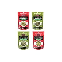 Dry Roasted Edamame Variety Pack, Wasabi & Sea Salt, 4pk (2 each flavor)