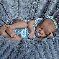CHAREX Realistic Reborn Baby Dolls - 18 inch Newborn Baby Doll, Full Vinyl Body Therapy Dolls, Anatomically Correct Real Baby Girl Christmas Birthday Gift Set for Kids Age 3 +