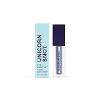 UNICORN SNOT Liquid Eyeshadow Makeup - Eyelighter - Buildable & Playable Liquid Eye Shadow - Smooth Gliding Intense Color - Metallic Eyes & Lip Glitter for Festivals, Pride, Cosplay - Blue (Slide)