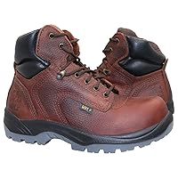 WOLF Work Boot | Water Resiliant Genuine Cowhide Mexican Leather | Chemical & Oil Resiliant | Insulated | Non-Slip Rubber Sole | Buskin | Padded Ergonomic Collar | Construction Industrial PPE