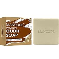 NN Oud Soap for Men - 125gr | Oud Scente Refreshing Soap | Mood Enhancing | Anti Bacterial | Natural Herbs & Aroma | White Color Bar Soap | Bathing Soap Pack of 1