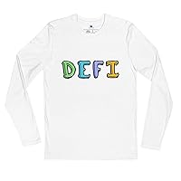 Defi | Decentralized Finance Long Sleeve T-Shirt White XL