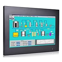 HUNSN 10.1 Inch Backlit TFT LED Embedded Industrial Panel PC, Resistive Touch Screen, Core I5, Windows 11 Pro or Linux Ubuntu, PW12, 1024 x 600, HDMI, VGA, 4 x USB2.0, 2 x COM, 8G RAM, 64G SSD