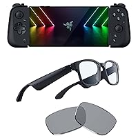Razer Kishi V2 Mobile Gaming Controller for Android + Anzu Smart Glasses with Built-in Mic & Speakers (Rectangle/Large) Bundle