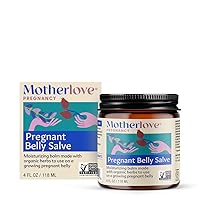 Pregnant Belly Salve (4 oz) Moisturizing Balm to Use on Growing Belly—Non-GMO & Organic Herbs