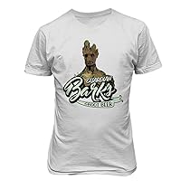 New Graphic Shirt Bark's Groot Beer Novelty Tee Guardians Men's T-Shirt