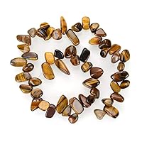 1 Strand Adabele Natural Gold Yellow Tiger's Eye Healing Gemstone Free Form Petal Keishi Teardrop Shape 10-20mm Loose Drop Beads 15 Inch for Jewelry Making GZ6-7
