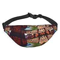 Grand Canyon Adjustable Belt Hip Bum Bag Fashion Water Resistant Hiking Waist Bag for Traveling Casual Running Hiking Cycling
