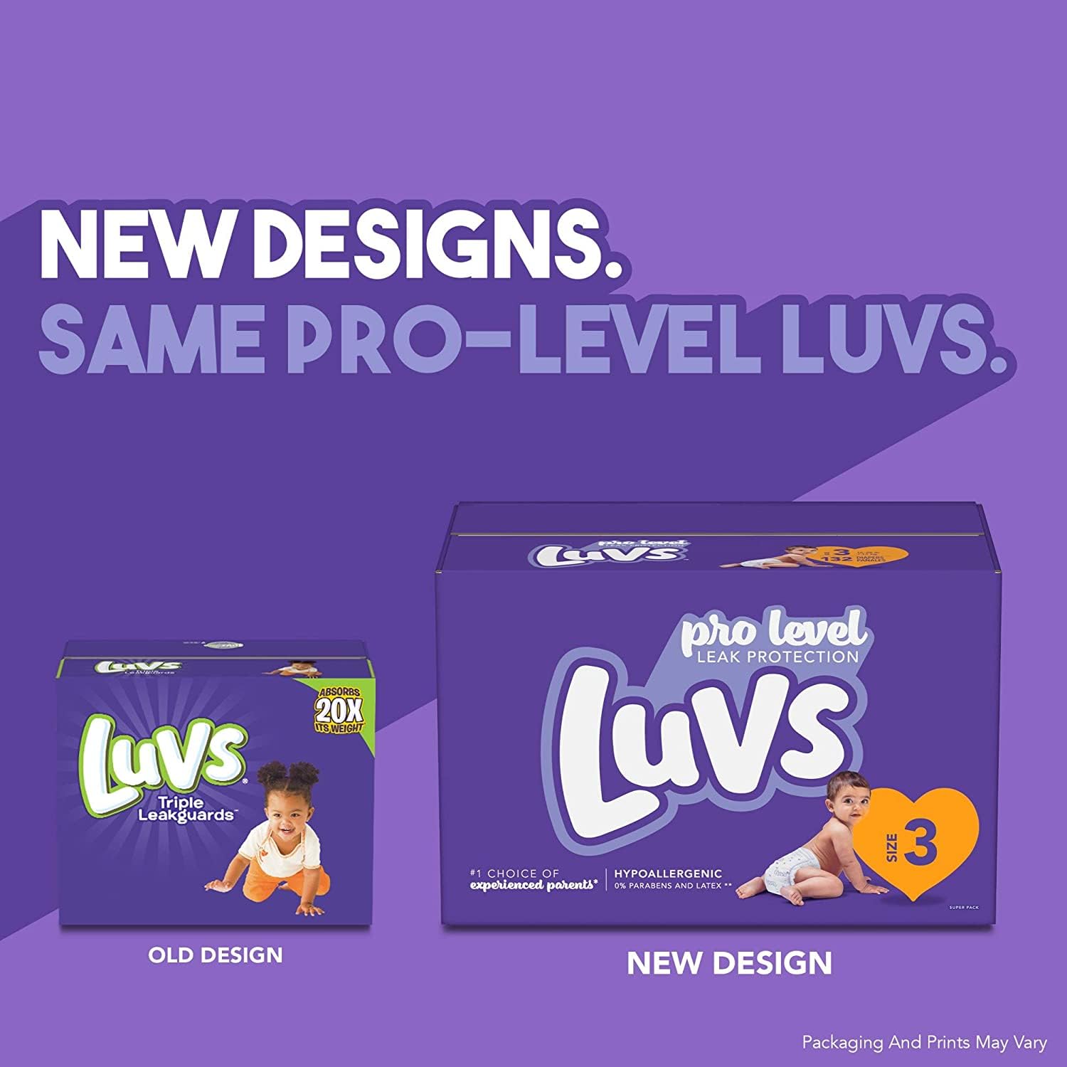 Diapers Size 5 (over 27 lbs), 148 Count - Luvs Pro Level Leak Potection