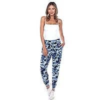 Women's Camouflage Jogger Style Harem Lounge Pants with Pockets