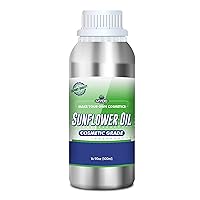 Pure Oil – Oil for Skin & Body, Oil for Soap Bar, Bran Oil for Soap Making Bulk, Oil for Homemade Soap, Oil Bulk (Sunflower Oil 16.9 Fl Oz)