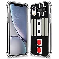 XR Case Game, Anti-Slide Clear TPU Flexible Protective Case Cover Compatible with iPhone XR 2018 - Retro Game