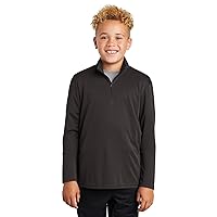 Sport-Tek Youth PosiCharge Competitor 1/4-Zip Pullover. YST357 L Iron Grey