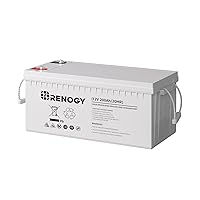Deep Cycle AGM Battery 12 Volt 200Ah, 3% Self-Discharge Rate, 2000A Max Discharge Current, Safe Charge Most Home Appliances for RV, Camping, Cabin, Marine and Off-Grid System, Maintenance-Free