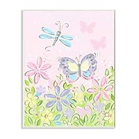The Kids Room by Stupell The Kids Room by Stupell Pastel Butterfly and Dragonfly Wall Plaque Art, 10 x 15, Multi-Color