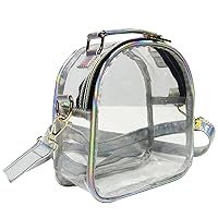 Women Transparent Jelly Shoulder Small Crossbody Bag Designer Fashion Handbag Clear Purse Laser Satchel