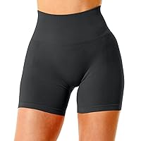 joysale Athletic Shorts for Women Seamless Scrunch Workout Shorts High Waisted Tummy Control Running Gym Yoga Shorts