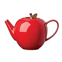 Kate Spade New York Knock On Wood Apple Teapot, one size, Red