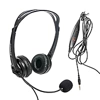 Spracht ZUM3500 Stereo 3.5mm and USB Dual Ear Universal Headset with Microphone | Office Headset for Computer, Smartphones & Tablets | Plug-and-Play, no Drivers |The Ultimate USB Headset Experience