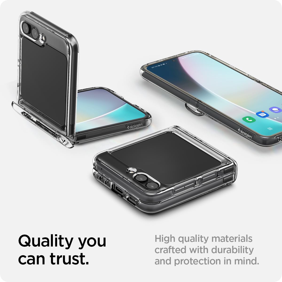 Spigen Thin Fit Pro Designed for Galaxy Z Flip 5 Case (2023) - Crystal Clear