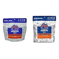 Mountain House Pad Thai with Chicken | Freeze Dried Backpacking & Camping Food |2 Servings | Gluten-Free and Mountain House Chicken & Dumplings | Freeze Dried Backpacking & Camping Food |2 Servings
