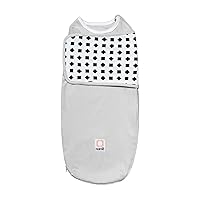 Breathing Wear Swaddle – Works Pro Baby Monitor to Track Breathing Motion Sensor-Free, Real-Time Alerts, 100% Cotton, Size Large, 3-6 Months, Pebble Grey