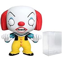 POP Stephen King's It - Pennywise Clown Funko Pop! Vinyl Figure (Bundled with Compatible Pop Box Protector Case), 3.75 inches