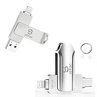 2 in 1 Photo Storage Stick for iPhone iPad Memory External Storage for iPhone Thumb Drive iPhone Lightning USB Flash Drive