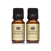 P&J Trading Fragrance Oil | Coconut Cream Pie Oil 10ml 2pk - Candle Scents for Candle Making, Freshie Scents, Soap Making Supplies, Diffuser Oil Scents