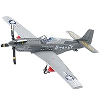 HI-REEKE P51 Jet Fighter WW2 Plane Military Building Set, Army Aircraft Model Airplane Toy Kit for Adult -258 PCS